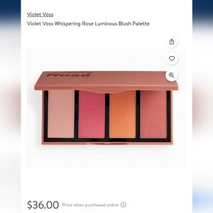 Violet Voss Whispering Rosé Luminous Blush Palette